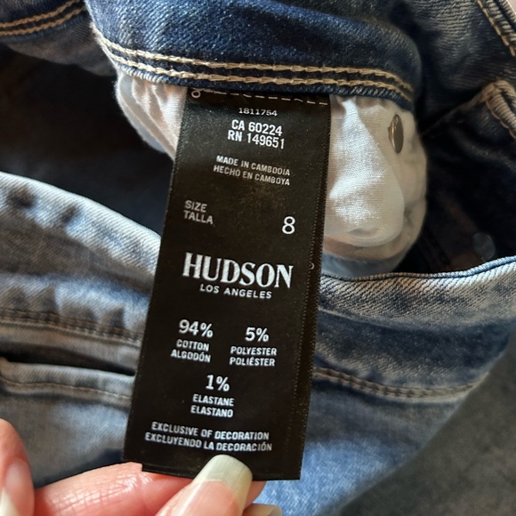 Hudson Jeans Blue Straight Leg Denim - Picture 3 of 5